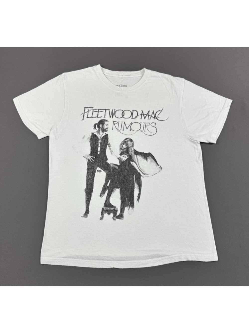 Fleetwood Mac Rumours Band Tee White Promo Medium Shirt Album Tour Concert Art